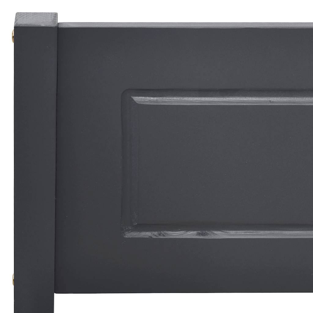 Massivholzbett Kiefer Grau 160x200 cm