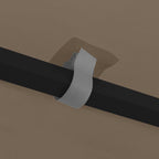 Pavillon mit LED-Lichterkette 3x3 m Taupe