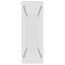 vidaXL Brennholzregal Transparent 80x35x100 cm Hartglas