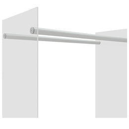 vidaXL Brennholzregal Transparent 80x35x100 cm Hartglas