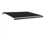 Markise Automatisch Einziehbar 400x350 cm Anthrazit