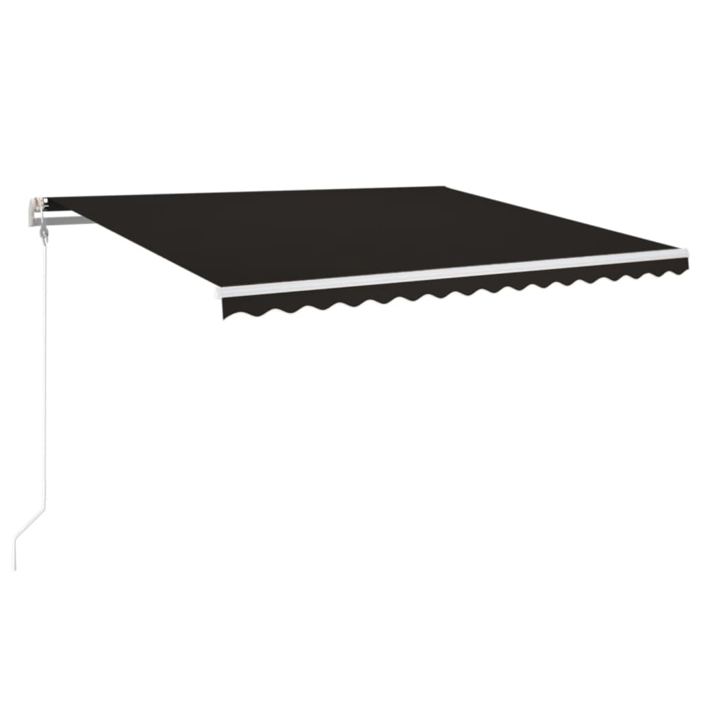 Markise Automatisch Einziehbar 400x350 cm Anthrazit