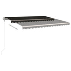 Markise Automatisch Einziehbar 450x350 cm Anthrazit