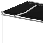 Markise Manuell Einziehbar 600x350 cm Anthrazit