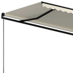 Markise Manuell Einziehbar 450x350 cm Creme