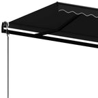 Markise Automatisch Einziehbar 450x350 cm Anthrazit