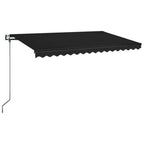 Automatische Markise mit LED & Windsensor 450x350 cm Anthrazit
