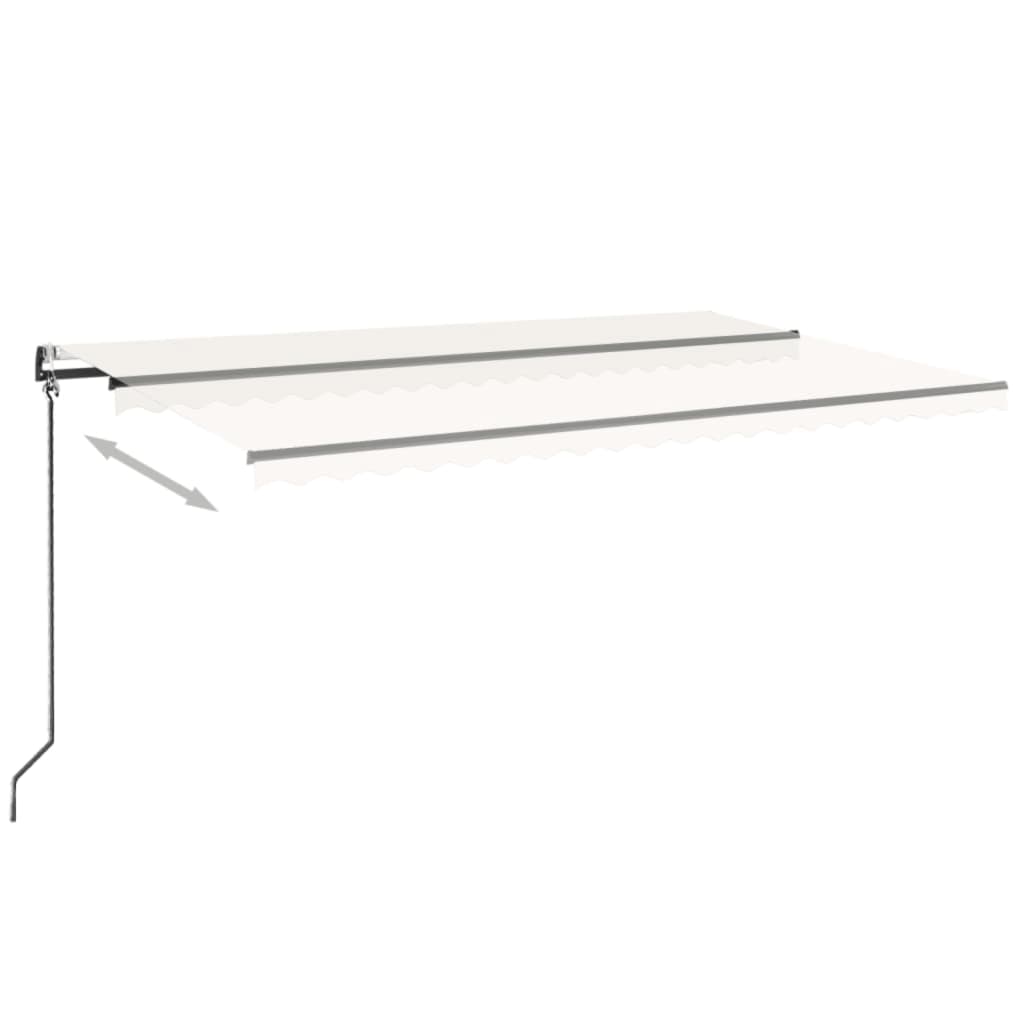 Markise Automatisch Einziehbar 500x350 cm Creme