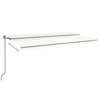 Markise Automatisch Einziehbar 600x350 cm Creme