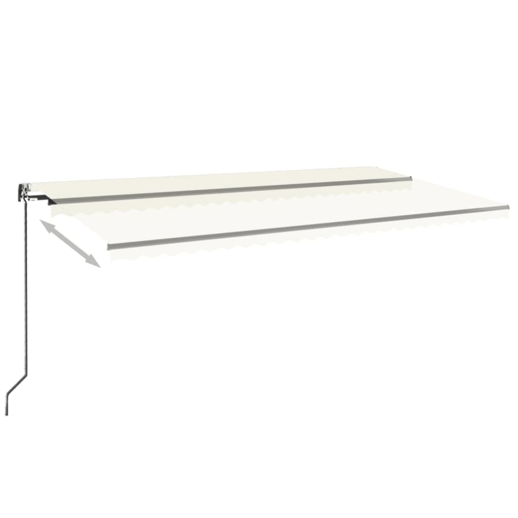 Markise Automatisch Einziehbar 600x350 cm Creme