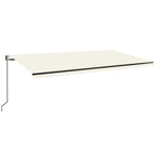 Automatische Markise mit LED & Windsensor 600x350 cm Creme