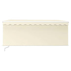 Markise Manuell Einziehbar mit Rollo 3x2,5 m Creme