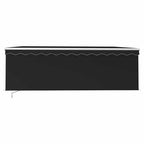Markise Manuell Einziehbar mit Rollo 4,5x3 m Anthrazit