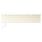 Markise Automatisch mit Rollo LED Windsensor 6x3 m Creme
