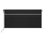 Markise Automatisch mit Rollo LED Windsensor 3,5x2,5m Anthrazit