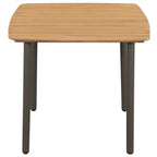 3-tlg. Garten-Essgruppe Poly Rattan Braun