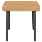 5-tlg. Garten-Essgruppe Poly Rattan Grau