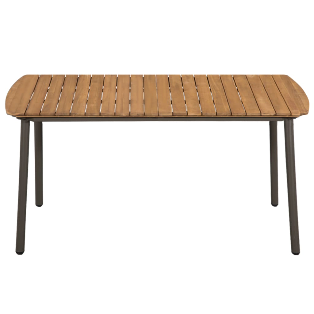 5-tlg. Garten-Essgruppe Poly Rattan Braun