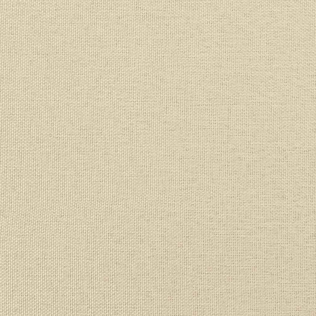 Relaxsessel mit Hocker Creme Stoff