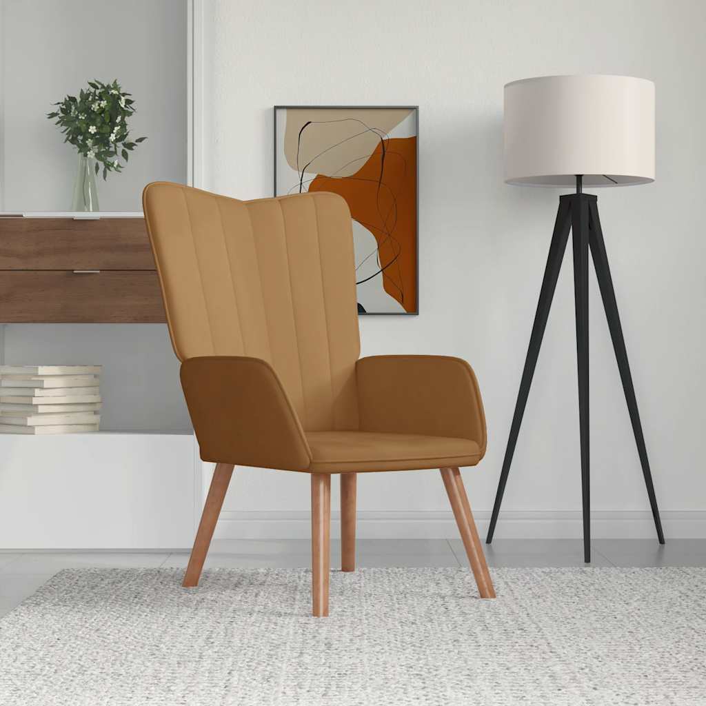 Relaxsessel Braun Samt