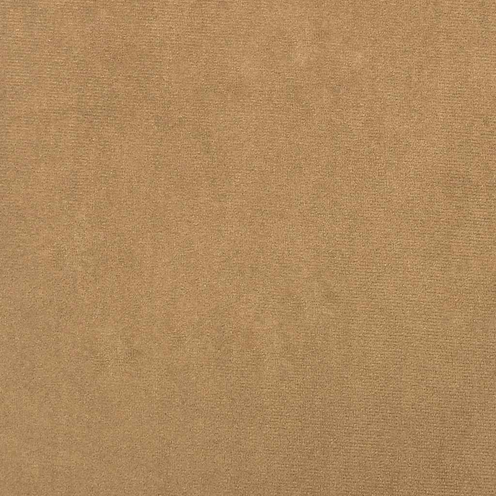 Relaxsessel mit Hocker Braun Samt
