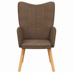 Relaxsessel Braun Stoff