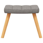 Relaxsessel mit Hocker Taupe Stoff