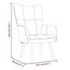 Relaxsessel mit Hocker Weinrot Samt