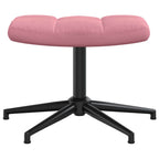 Relaxsessel mit Hocker Rosa Samt