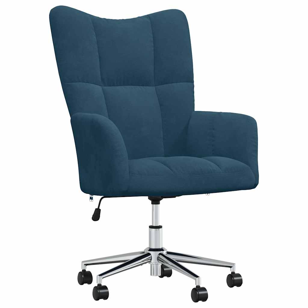 Relaxsessel Blau Samt