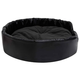 vidaXL Hundebett Schwarz 90x79x20 cm Plüsch und Kunstleder