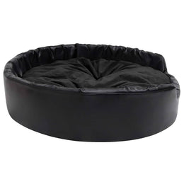 vidaXL Hundebett Schwarz 99x89x21 cm Plüsch und Kunstleder