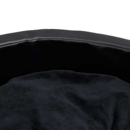 vidaXL Hundebett Schwarz 99x89x21 cm Plüsch und Kunstleder