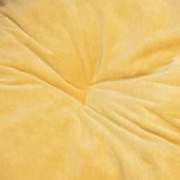 vidaXL Hundebett Schwarz-Gelb 99x89x21 cm Plüsch und Kunstleder