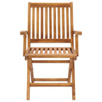 Klappbare Gartenstühle 6 Stk. Massivholz Teak