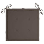 Klappbare Gartenstühle mit Kissen 4 Stk. Massivholz Teak