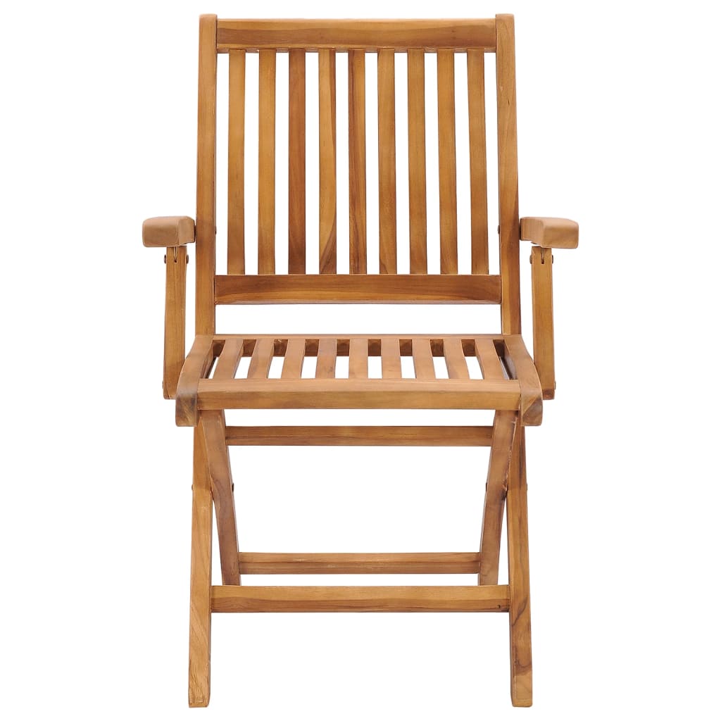 Klappbare Gartenstühle mit Kissen 6 Stk. Massivholz Teak