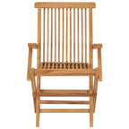 Gartenstühle mit Blauen Kissen 8 Stk. Massivholz Teak