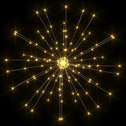 Feuerwerkslicht Weihnachtsdeko Warmweiß 20 cm 140 LEDs