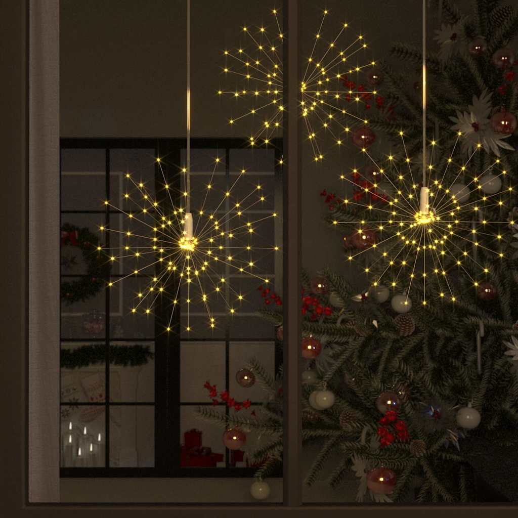 Feuerwerkslichter 4 Stk. Weihnachtsdeko Warmweiß 20 cm 560 LEDs
