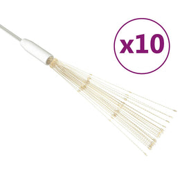 Feuerwerkslichter 10 Stk. Weihnachtsdeko Warmweiß 20cm 1400LEDs