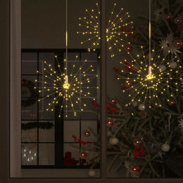Feuerwerkslichter 10 Stk. Weihnachtsdeko Warmweiß 20cm 1400LEDs