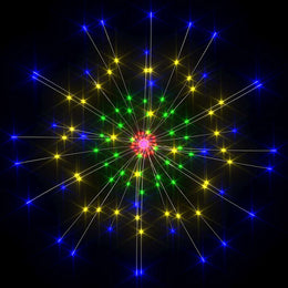 Feuerwerkslichter 2 Stk. Weihnachtsdeko Mehrfarbig 20cm 280LEDs