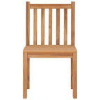 Gartenstühle 4 Stk. Massivholz Teak