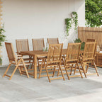 Klappbare Gartenstühle 8 Stk. Massivholz Akazie