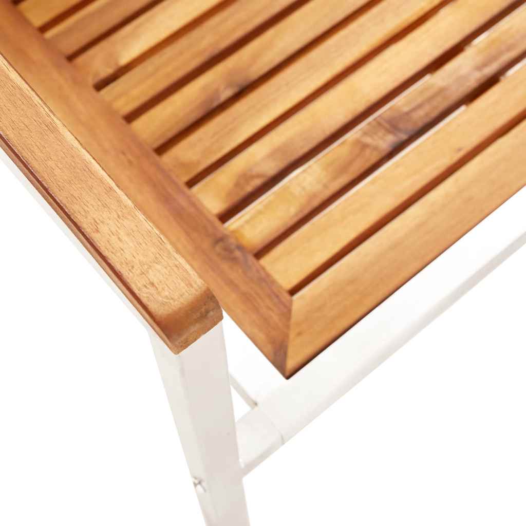 Gartenstühle 4 Stk. mit Kissen Massivholz Akazie
