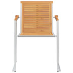 Gartenstühle 4 Stk. mit Kissen Massivholz Teak