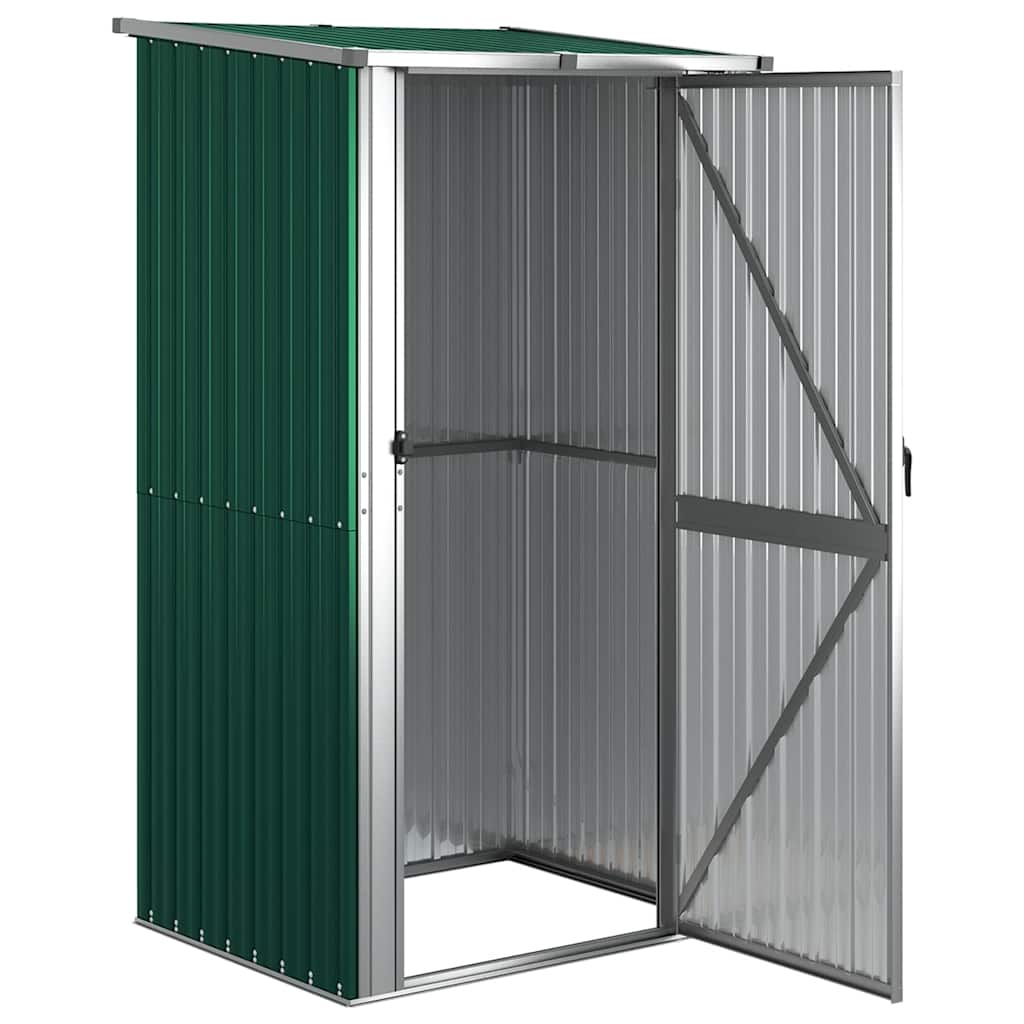 Gartenhaus Grün 118,5x97x209,5 cm Verzinkter Stahl
