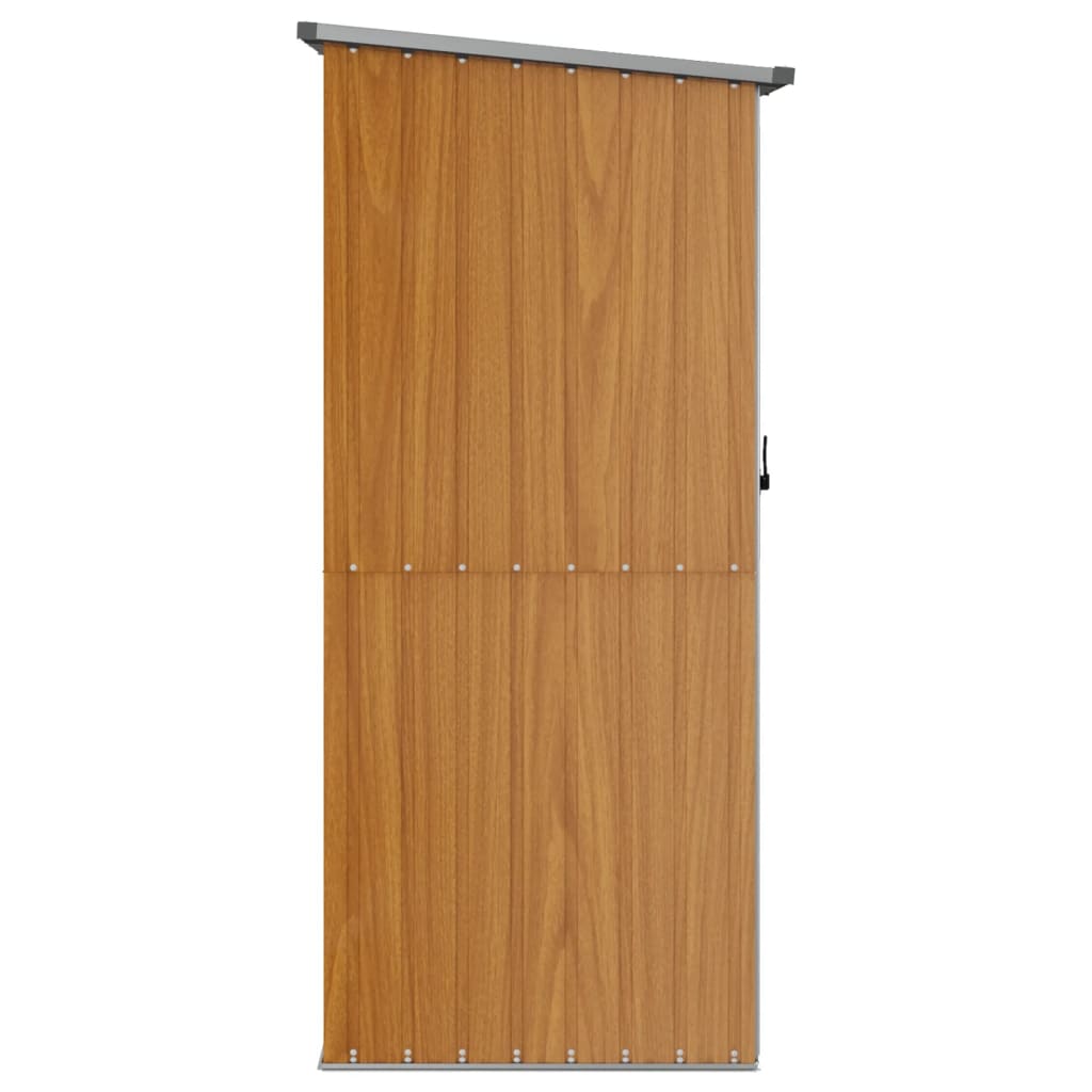 Gartenhaus Braun 118,5x97x209,5 cm Verzinkter Stahl