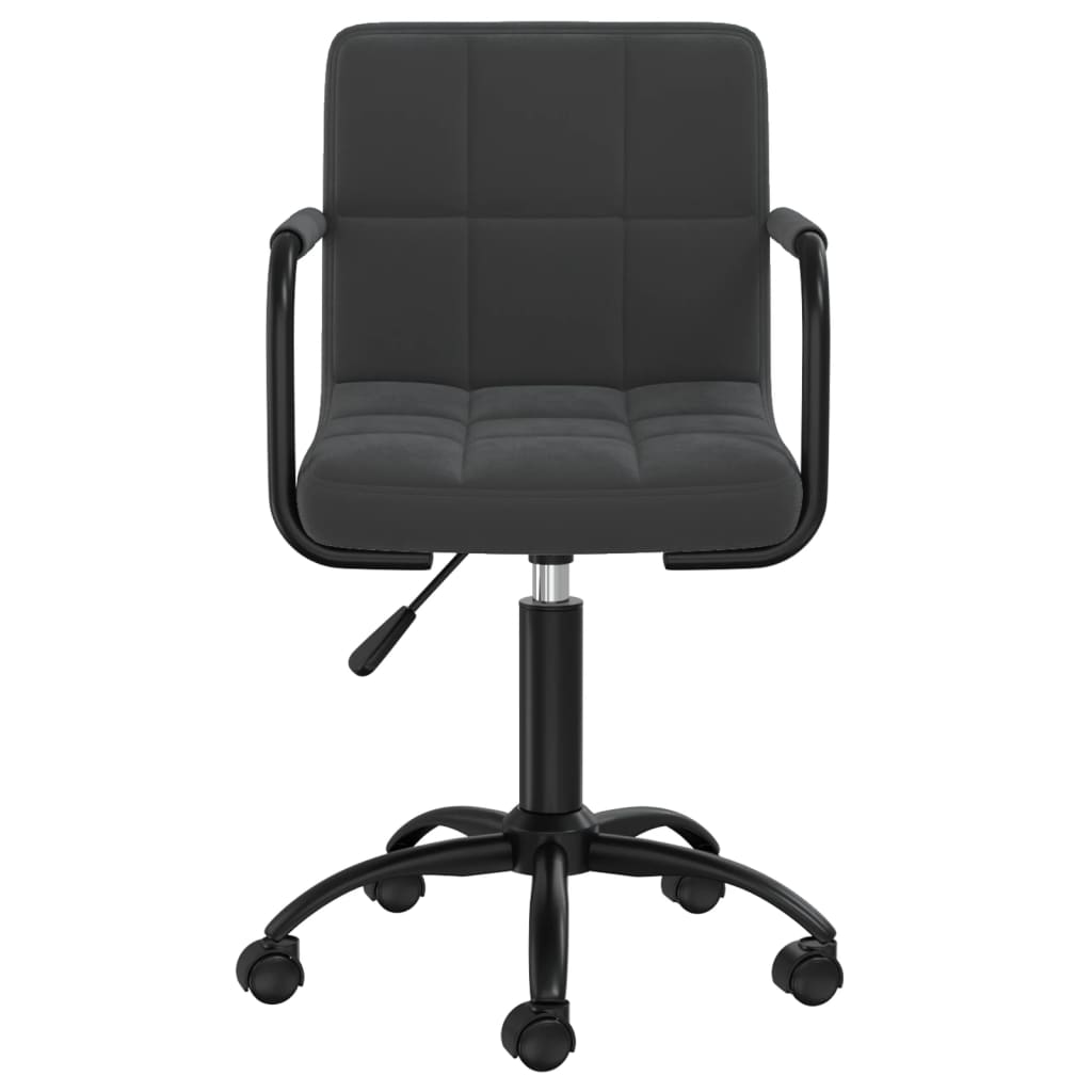 Bürostuhl Drehbar Schwarz Samt